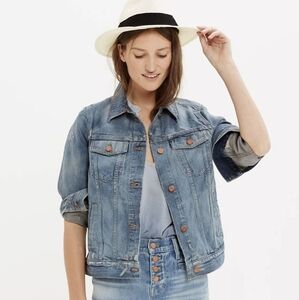 MADEWELL The Jean Jacket Size S - Ellery Distressed